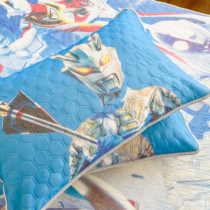 91家纺网 家纺一手货源 找家纺 一电 2025新款牛奶丝凉席床笠可水洗凉感丝凉席学生宿舍单人裸睡空调席-系列二 奥特家族