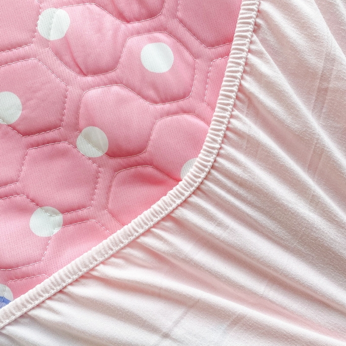 91家纺网 家纺一手货源 找家纺 一电 2025新款牛奶丝凉席床笠可水洗凉感丝凉席学生宿舍单人裸睡空调席-系列二 蝴蝶结KT