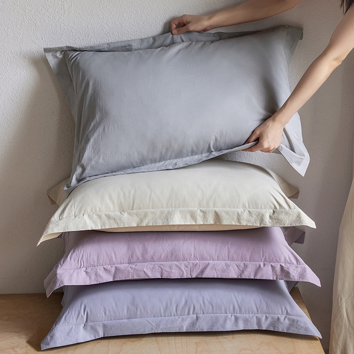 91家纺网 家纺一手货源 找家纺 （总）良品汇馆 2025【140S全棉砂洗枕套】A类枕套140支长绒棉超细腻单件