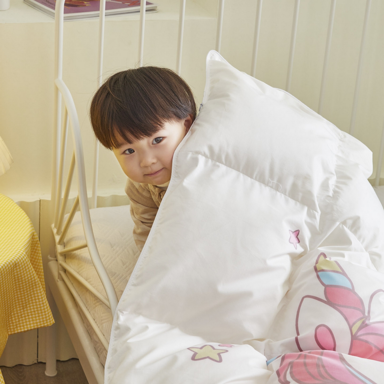 91家纺网 家纺一手货源 找家纺 （总）暖羽屋羽绒馆 2025新款绒子含量95白鸭绒被芯儿童学生羽绒被子鸭绒被婴幼儿园被子