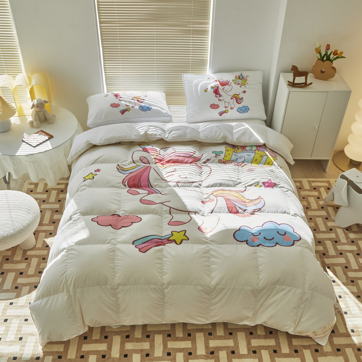 91家纺网 家纺一手货源 找家纺 （总）暖羽屋羽绒馆 2025新款绒子含量95白鸭绒被芯儿童学生羽绒被子鸭绒被婴幼儿园被子