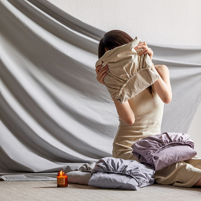 91家纺网 家纺一手货源 找家纺 （总）良品汇馆 2025【140S全棉砂洗床笠】单品纯棉A类床笠140支长绒棉超细腻单件