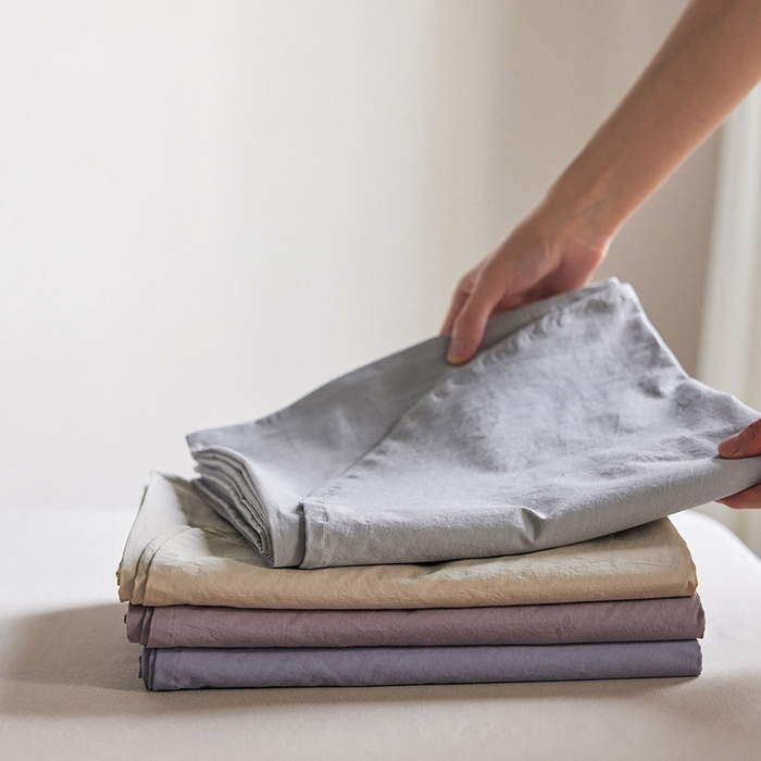 91家纺网 家纺一手货源 找家纺 （总）良品汇馆 2025【140S全棉砂洗床单】纯棉A类床单140支长绒棉超细腻床单