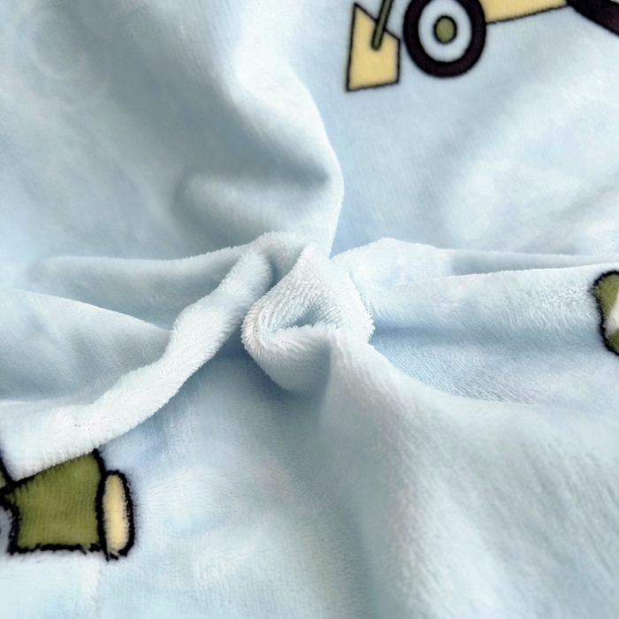 91家纺网 家纺一手货源 找家纺 梵赫 2025新款加厚牛奶绒三件套儿童套件幼儿园三件套系列 工程车队