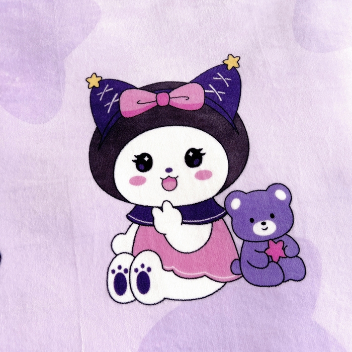 91家纺网 家纺一手货源 找家纺 梵赫 2025新款加厚牛奶绒三件套儿童套件幼儿园三件套系列 库洛猫