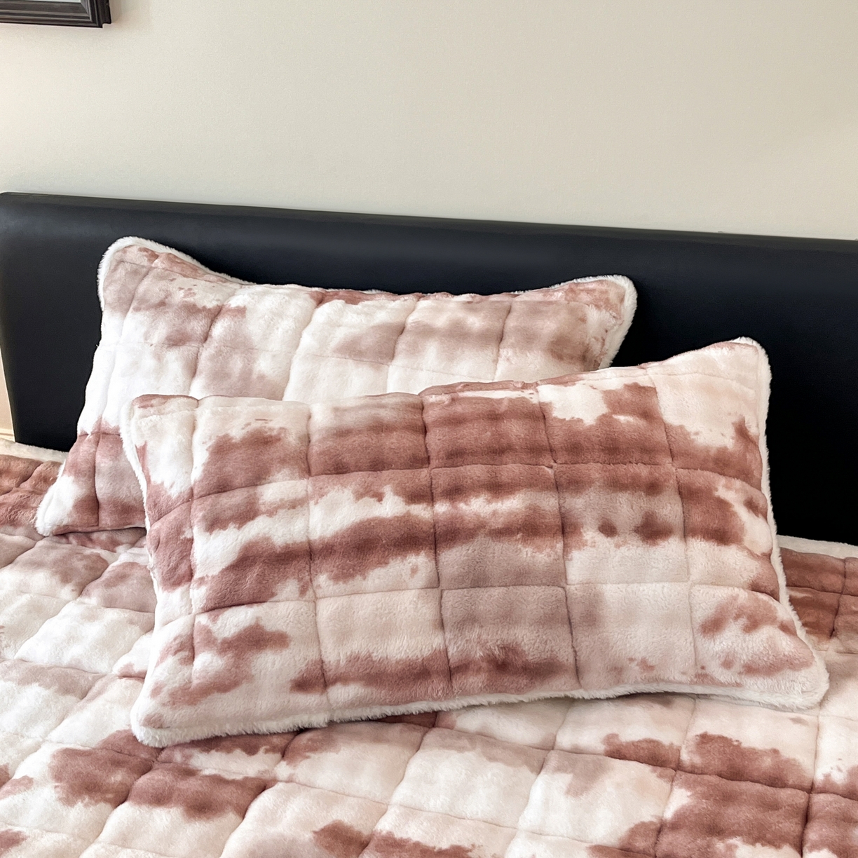 91家纺网 家纺一手货源 找家纺 卡伦家纺 2025新款兔毛绒高克重保暖床垫床褥 云端-烟棕