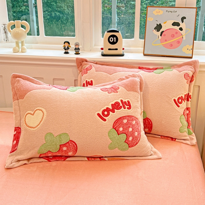 91家纺网 家纺一手货源 找家纺 韩巢家纺 2025新款高克重雪花绒牛奶绒四件套 蝶雅