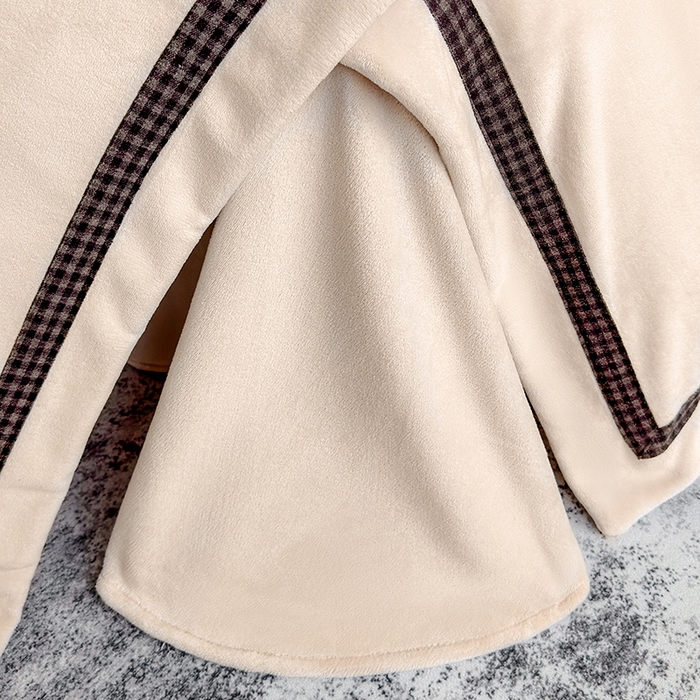 91家纺网 家纺一手货源 找家纺 金喜 2025新款230克全消光牛奶四件套雕花绒四件套宽边圆角织带工艺款四件套-卡夫 卡夫-香槟