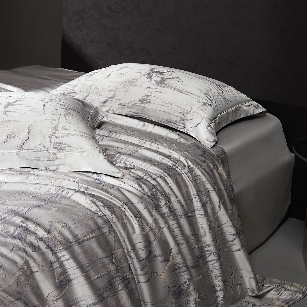 91家纺网 家纺一手货源 找家纺 （总）花时间 2025秋冬新品天丝棉色织错落空间系列四件套（会员-20 全网控价：388/408）