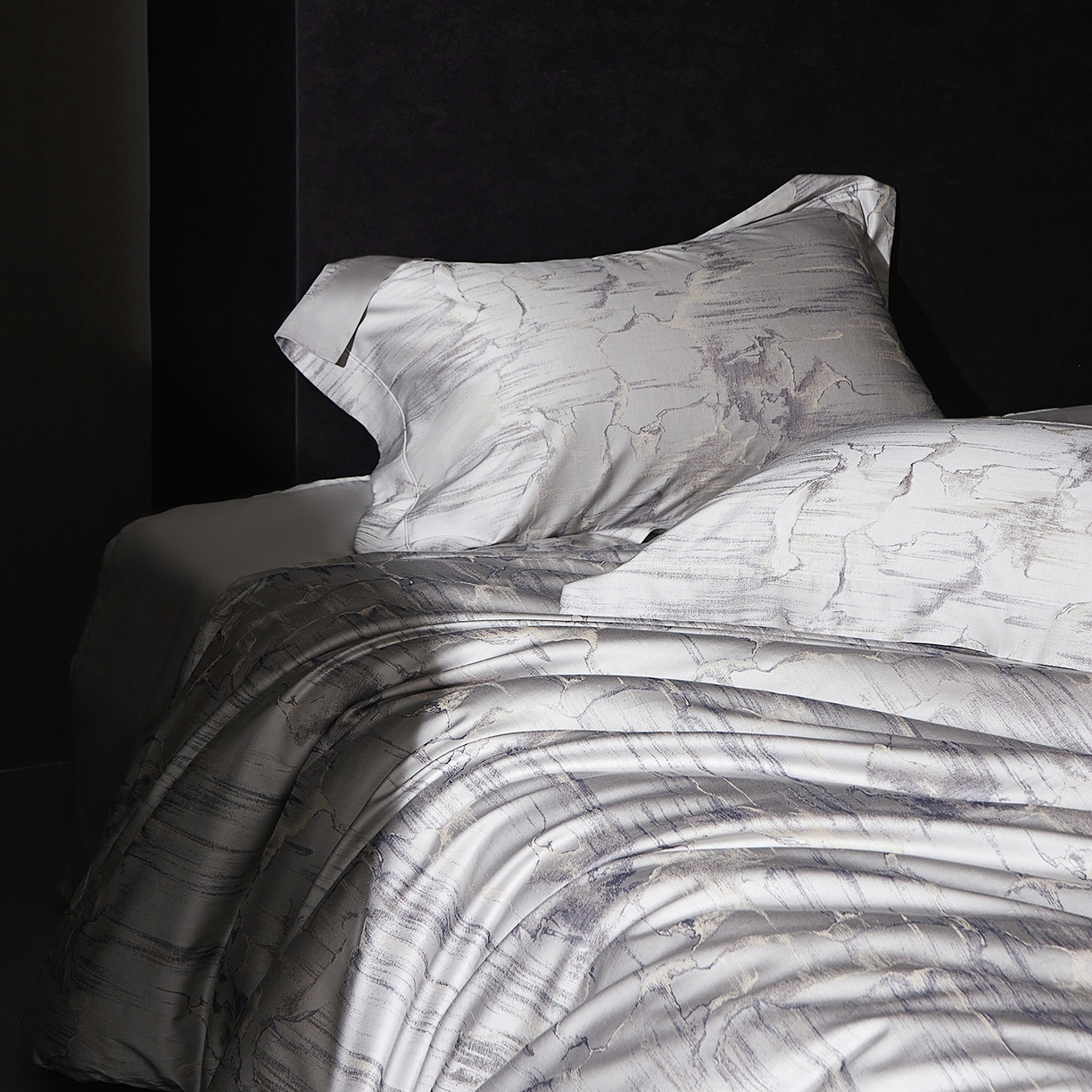 91家纺网 家纺一手货源 找家纺 （总）花时间 2025秋冬新品天丝棉色织错落空间系列四件套（会员-20 全网控价：388/408）