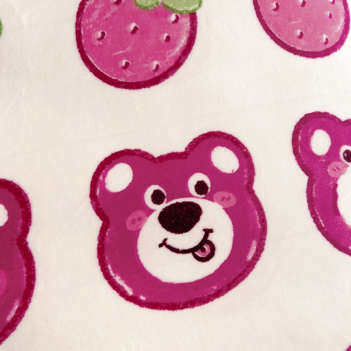 91家纺网 家纺一手货源 找家纺 梵赫 2025新款加厚牛奶绒被套被芯幼儿园被子系列 草莓熊