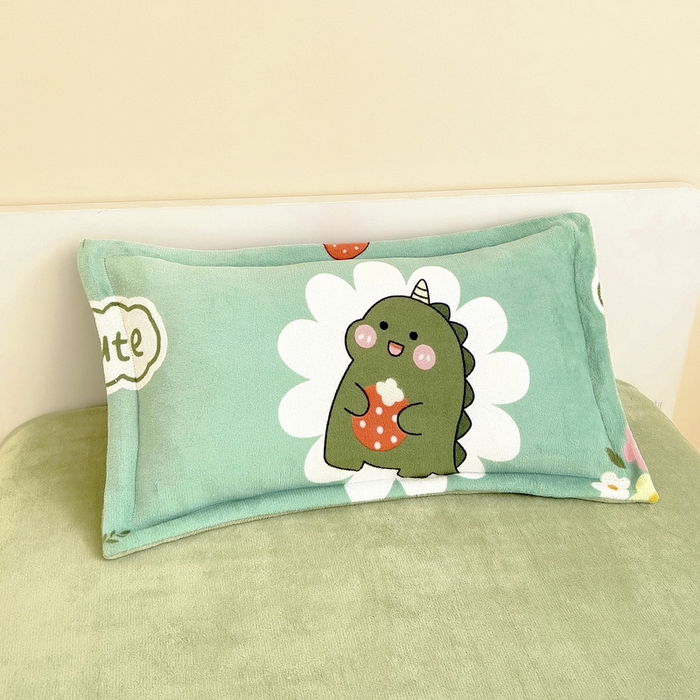 91家纺网 家纺一手货源 找家纺 梵赫 2025新款加厚牛奶绒被套被芯幼儿园被子系列 睡梦龙