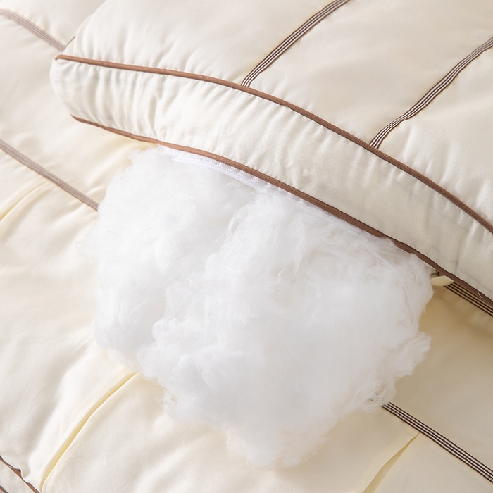 91家纺网 家纺一手货源 找家纺 （总）仁宇枕业 2025新款新品 全棉贡缎95彩天鹅定型低枕头枕芯