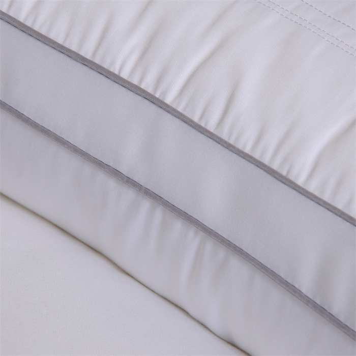 91家纺网 家纺一手货源 找家纺 （总）仁宇枕业 2025新款新品 全棉贡缎绣花蝴蝶舒适高枕头单人双人全棉酒店枕头枕芯