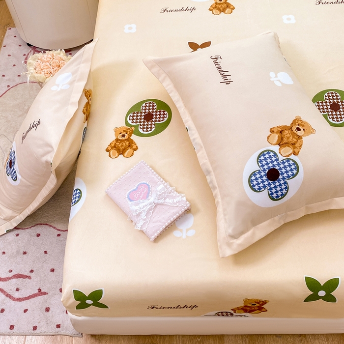 91家纺网 家纺一手货源 找家纺 （总）红日子 2025新款生态斜纹植物羊绒单床笠磨毛床笠三件套