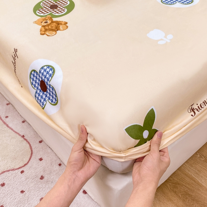 91家纺网 家纺一手货源 找家纺 （总）红日子 2025新款生态斜纹植物羊绒单床笠磨毛床笠三件套