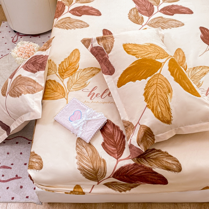 91家纺网 家纺一手货源 找家纺 红日子 2025新款生态斜纹植物羊绒单床笠磨毛床笠三件套 帝诺情怀