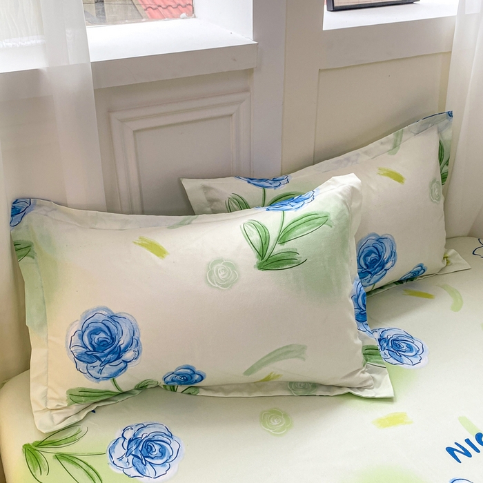 91家纺网 家纺一手货源 找家纺 红日子 2025新款生态斜纹植物羊绒单床笠磨毛床笠三件套 花町物语 +1