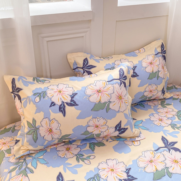 91家纺网 家纺一手货源 找家纺 红日子 2025新款生态斜纹植物羊绒单床笠磨毛床笠三件套 浪漫情丝