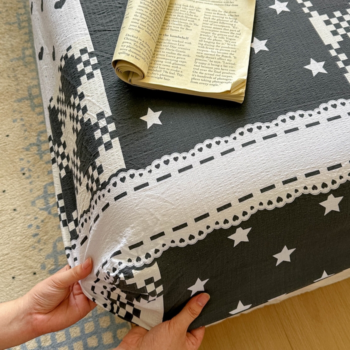 91家纺网 家纺一手货源 找家纺 花伞家居 2025新款印花双层纱单床单床笠（提供买家秀） 维壹