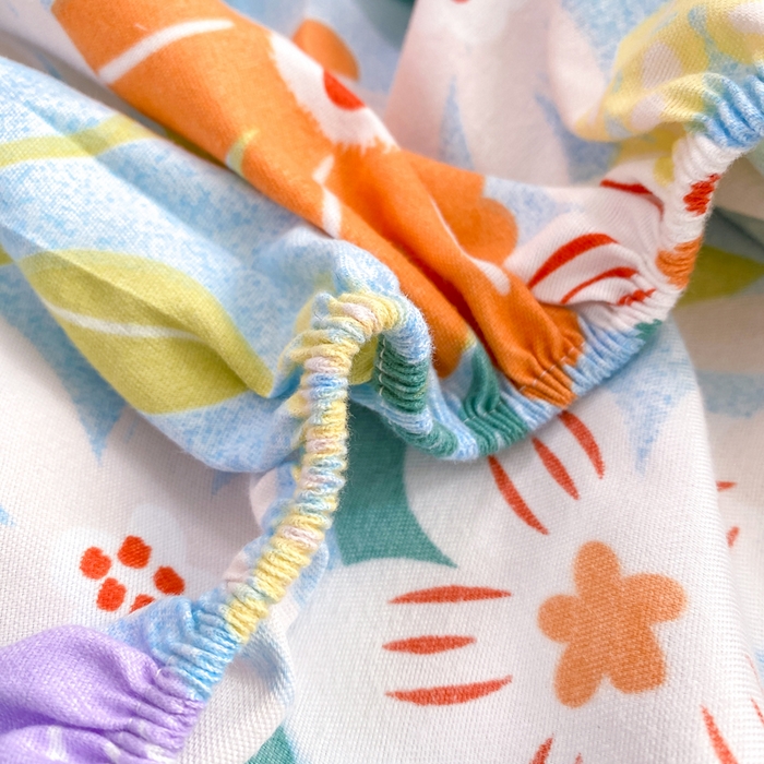 91家纺网 家纺一手货源 找家纺 红日子 2025新款生态斜纹植物羊绒单床笠磨毛床笠三件套 秋风似锦