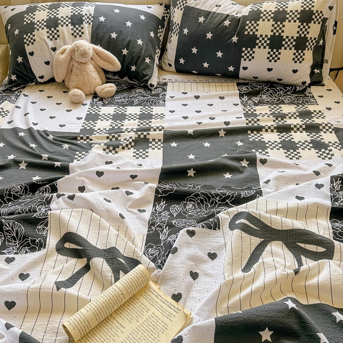 91家纺网 家纺一手货源 找家纺 花伞家居 2025新款印花双层纱单床单床笠（提供买家秀） 维壹