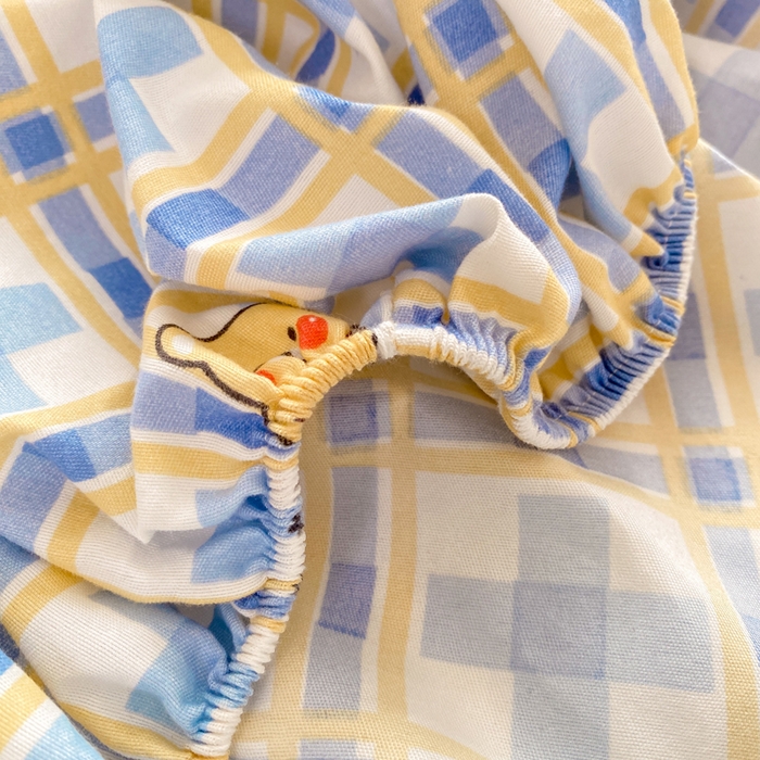 91家纺网 家纺一手货源 找家纺 红日子 2025新款生态斜纹植物羊绒单床笠磨毛床笠三件套 甜心萌宠 +1