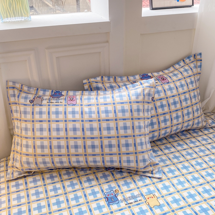 91家纺网 家纺一手货源 找家纺 红日子 2025新款生态斜纹植物羊绒单床笠磨毛床笠三件套 甜心萌宠 +1