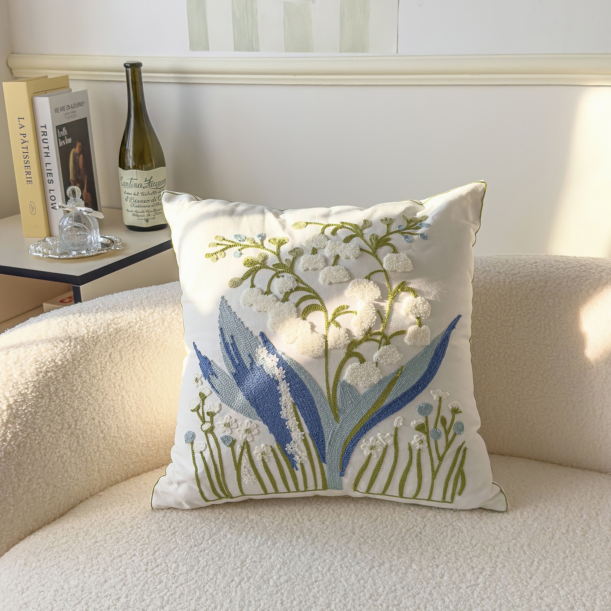 91家纺网 家纺一手货源 找家纺 （总）诺可 2025新款全棉毛巾绣立体感跨境外贸跳色碰撞系类抱枕抱枕套