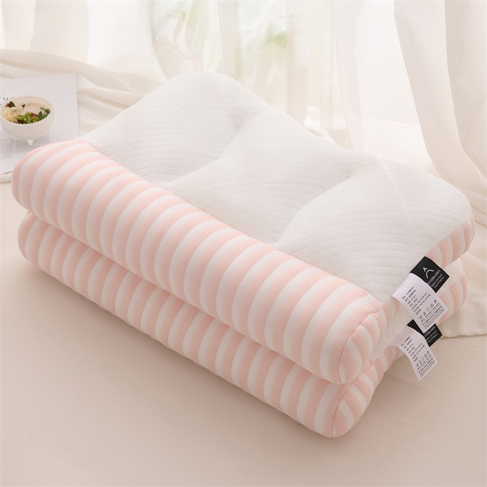 91家纺网 家纺一手货源 找家纺 （总）仁宇枕业 2025新款新品 新一代彩色针织反c深睡牵引分区枕头枕芯