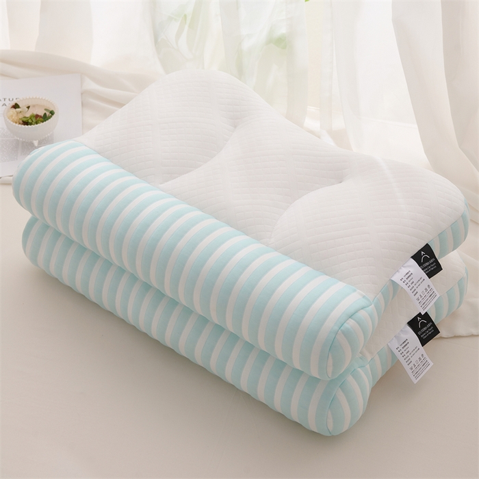 91家纺网 家纺一手货源 找家纺 （总）仁宇枕业 2025新款新品 新一代彩色针织反c深睡牵引分区枕头枕芯