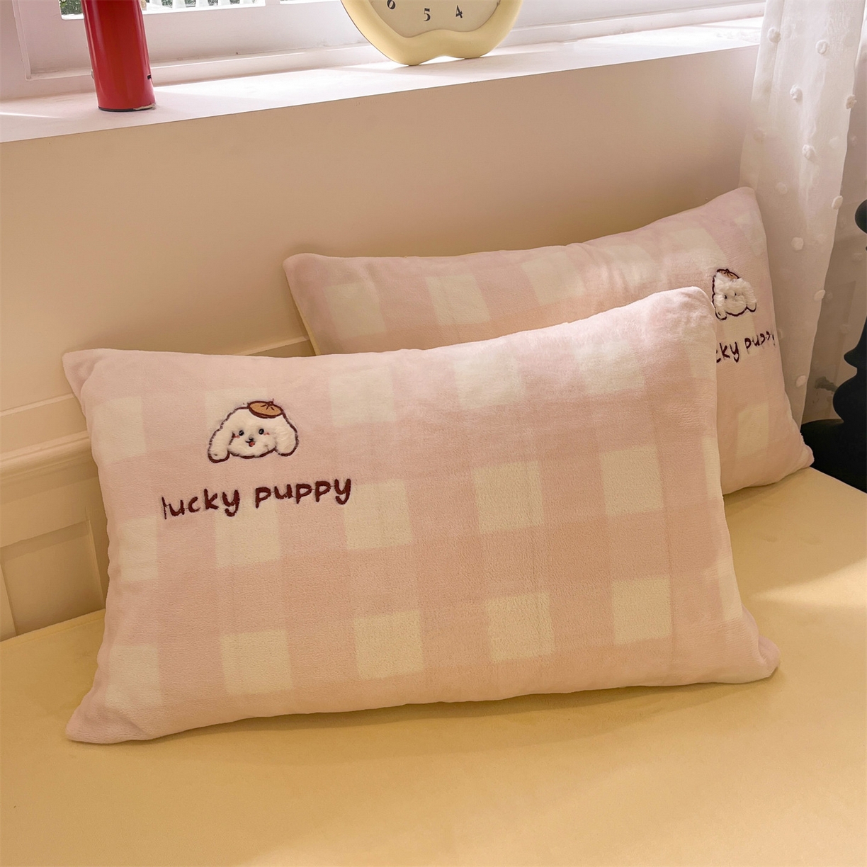 91家纺网 家纺一手货源 找家纺 星座家纺 2025新款A类牛奶绒贴布绣冬被被子被芯 蛋糕狗