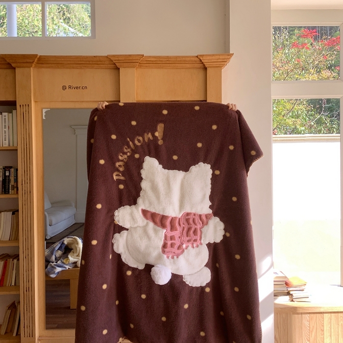 91家纺网 家纺一手货源 找家纺 （总）桃喜 2025秋冬新款仿生羊绒毛毯毯子