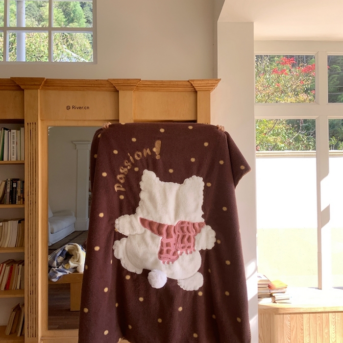 91家纺网 家纺一手货源 找家纺 （总）桃喜 2025秋冬新款仿生羊绒毛毯毯子