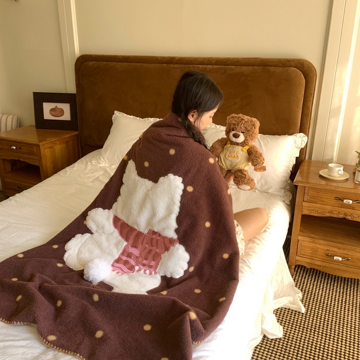 91家纺网 家纺一手货源 找家纺 （总）桃喜 2025秋冬新款仿生羊绒毛毯毯子