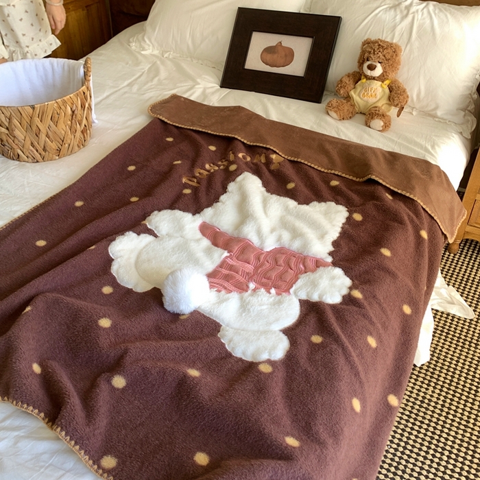 91家纺网 家纺一手货源 找家纺 （总）桃喜 2025秋冬新款仿生羊绒毛毯毯子