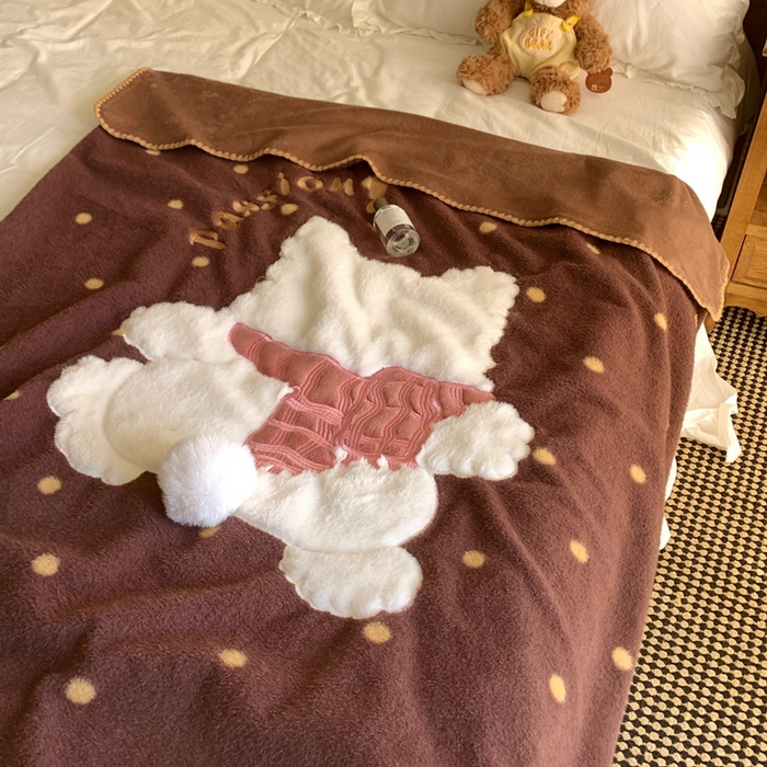 91家纺网 家纺一手货源 找家纺 （总）桃喜 2025秋冬新款仿生羊绒毛毯毯子