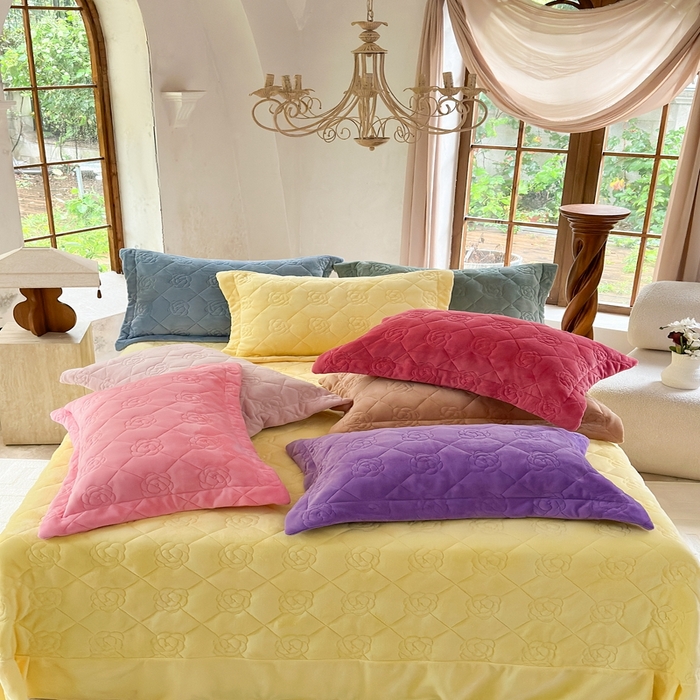 7V 2025新款牛奶绒床盖 组合