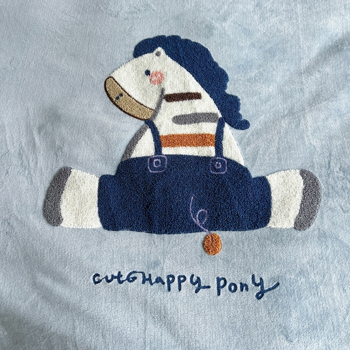 91家纺网 家纺一手货源 找家纺 （总）凯洛奇 2025新款牛奶绒毛巾绣系列四件套-斑马先生（提供买家秀）