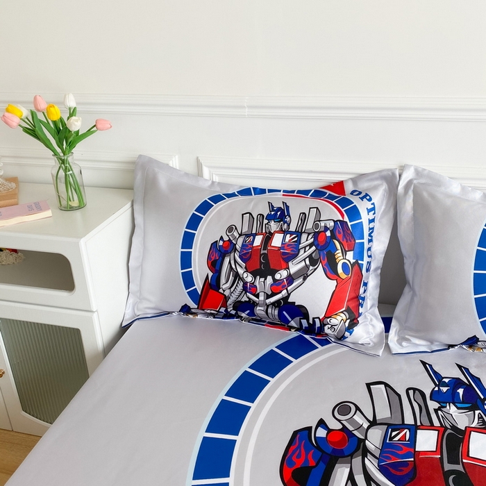 91家纺网 家纺一手货源 找家纺 一电 2025新款跨境电商外贸夏季卡通冰丝凉席床笠可水洗学生宿舍单人空调席子 圈圈机器人