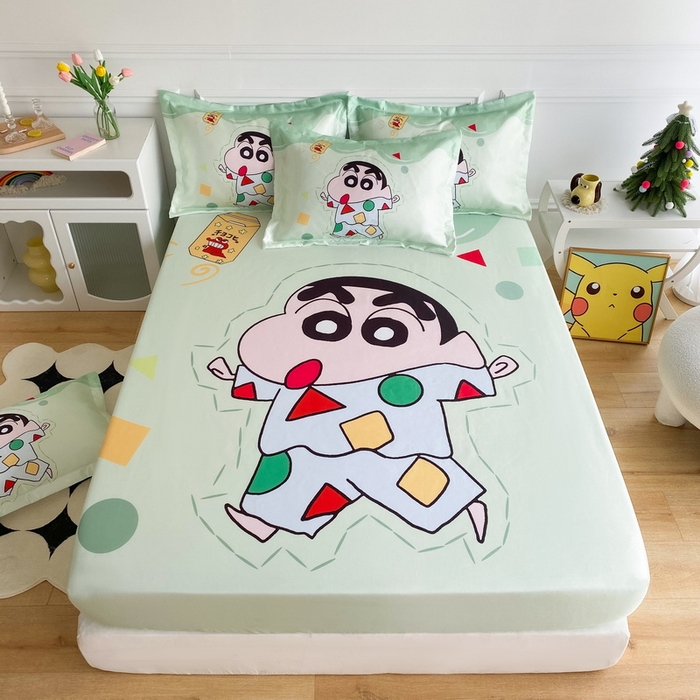 91家纺网 家纺一手货源 找家纺 （总）一电 2025新款跨境电商外贸夏季卡通冰丝凉席床笠可水洗学生宿舍单人空调席子