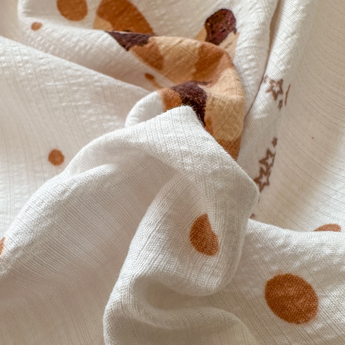 91家纺网 家纺一手货源 找家纺 花伞家居 2025新款印花双层纱四件套（提供买家秀） 豹纹蝴蝶