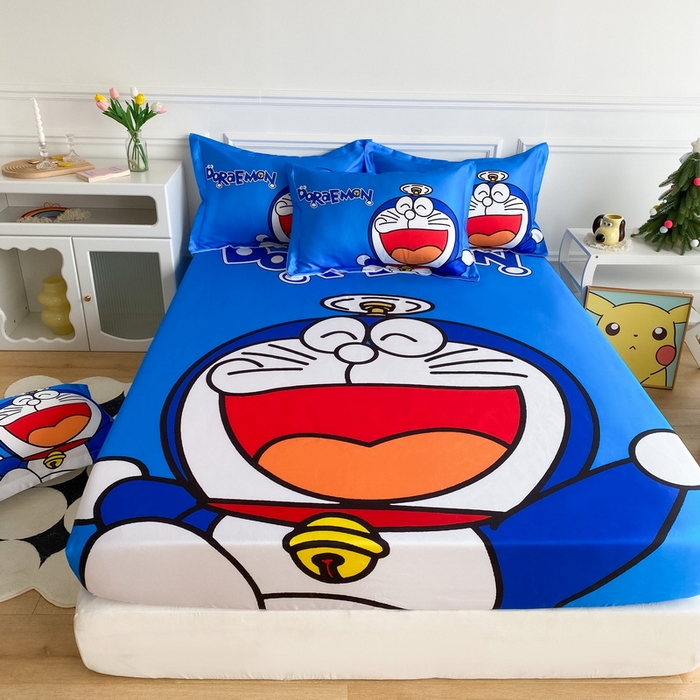 91家纺网 家纺一手货源 找家纺 一电 2025新款跨境电商外贸夏季卡通冰丝凉席床笠可水洗学生宿舍单人空调席子 叮当快跑