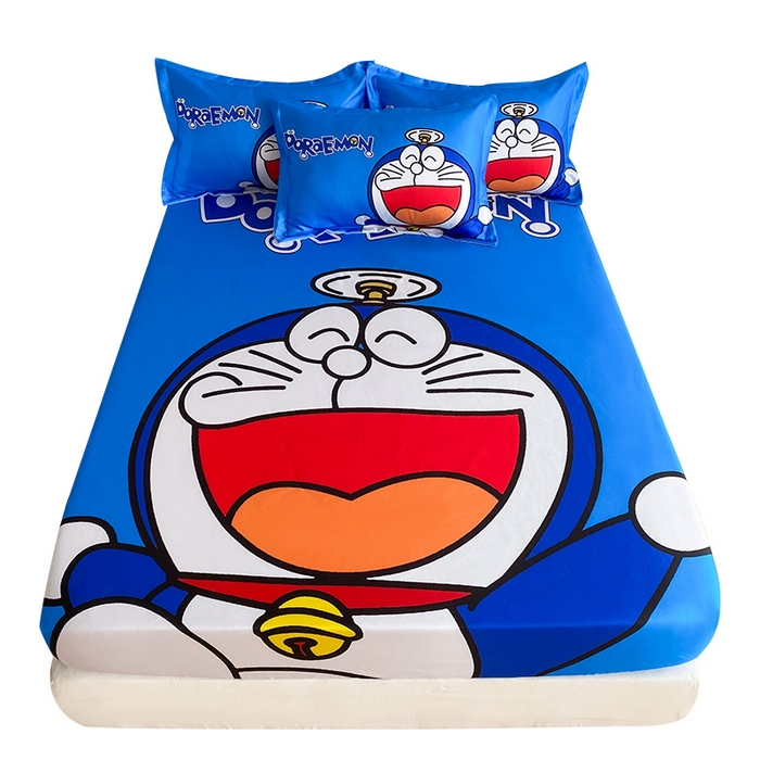 91家纺网 家纺一手货源 找家纺 一电 2025新款跨境电商外贸夏季卡通冰丝凉席床笠可水洗学生宿舍单人空调席子 叮当快跑