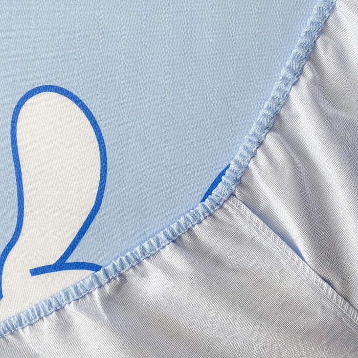 91家纺网 家纺一手货源 找家纺 一电 2025新款跨境电商外贸夏季卡通冰丝凉席床笠可水洗学生宿舍单人空调席子 太空玉桂狗