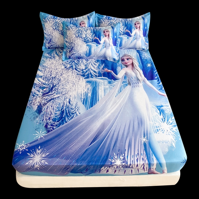 91家纺网 家纺一手货源 找家纺 一电 2025新款跨境电商外贸夏季卡通冰丝凉席床笠可水洗学生宿舍单人空调席子 皇后