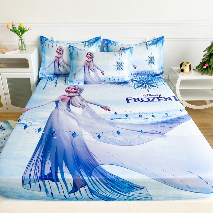 91家纺网 家纺一手货源 找家纺 一电 2025新款跨境电商外贸夏季卡通冰丝凉席床笠可水洗学生宿舍单人空调席子 女王