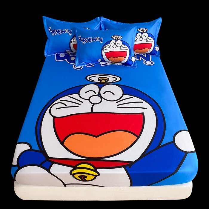 91家纺网 家纺一手货源 找家纺 一电 2025新款跨境电商外贸夏季卡通冰丝凉席床笠可水洗学生宿舍单人空调席子 叮当快跑