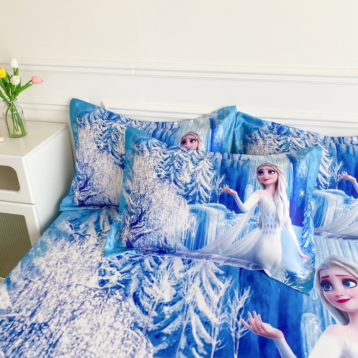 91家纺网 家纺一手货源 找家纺 一电 2025新款跨境电商外贸夏季卡通冰丝凉席床笠可水洗学生宿舍单人空调席子 皇后