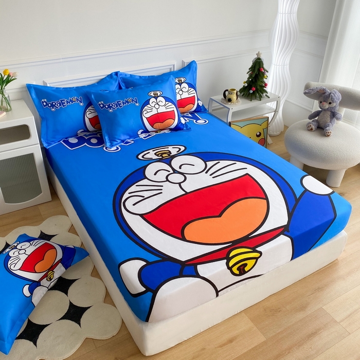 91家纺网 家纺一手货源 找家纺 一电 2025新款跨境电商外贸夏季卡通冰丝凉席床笠可水洗学生宿舍单人空调席子 叮当快跑